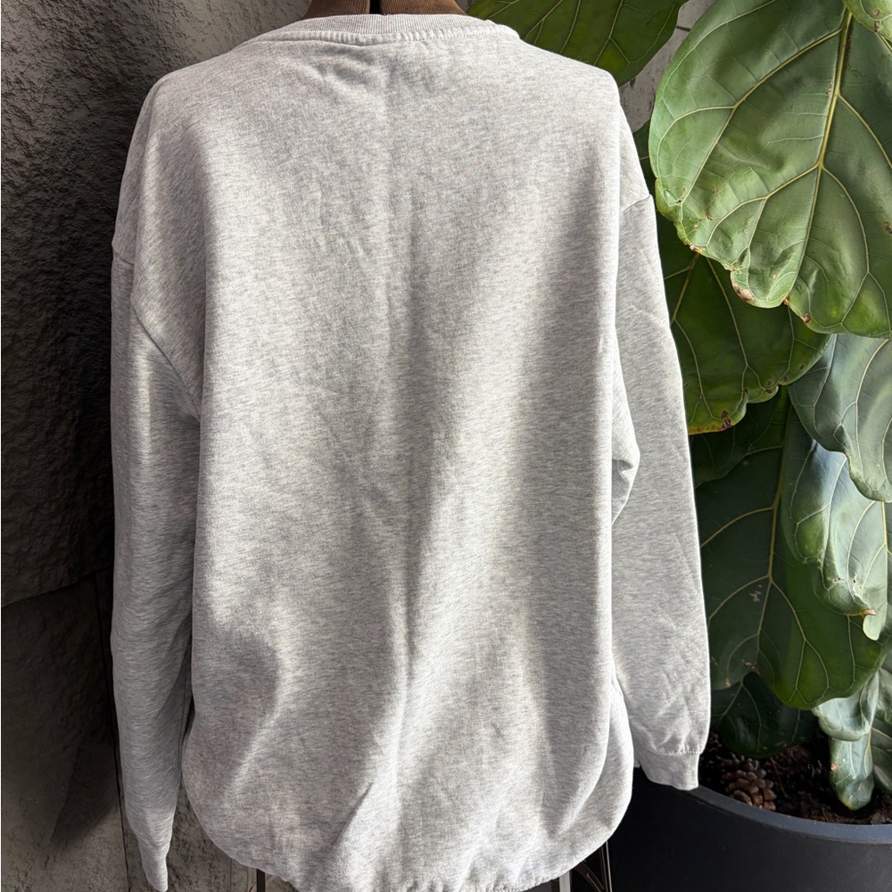 H&M Light Gray Montana Graphic Sweatshirt with Green Print - Picture 2 of 3